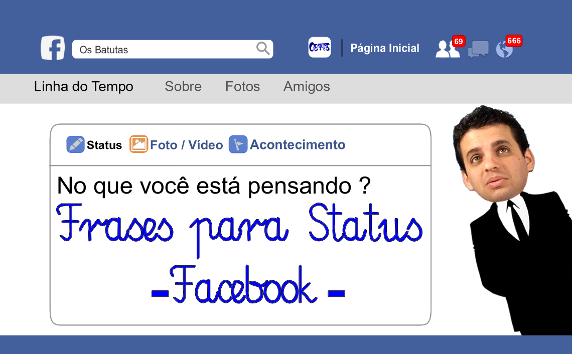 Frases para Status de No que vocª está pensando