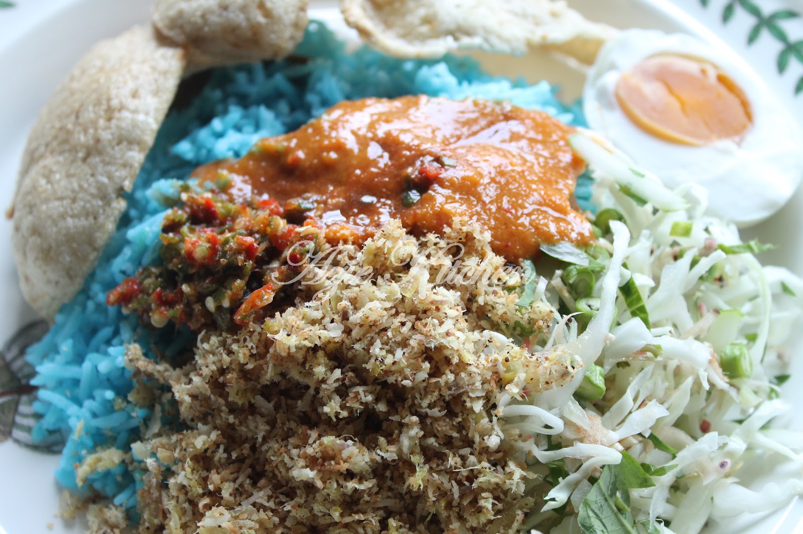 Nasi Kerabu Kelantan - Azie Kitchen