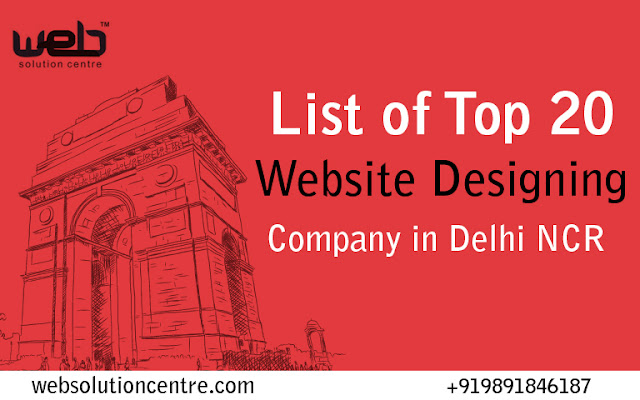 List of Top 20 Website Designing Company in Delhi NCR