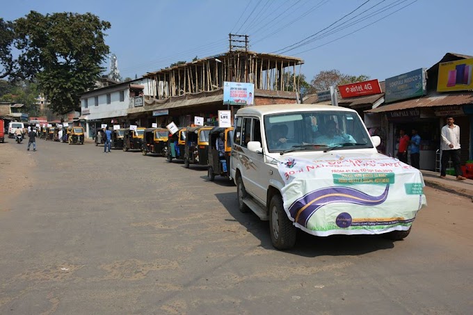 Observance of 30th Road Safety Week is going on in Haflong