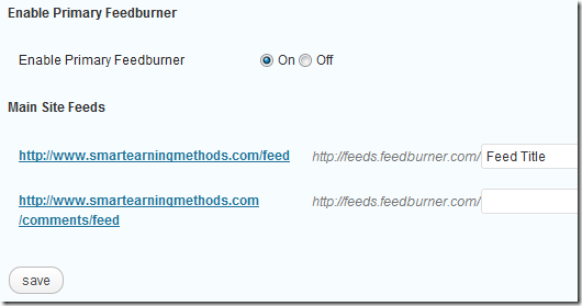 redirect wordpress feeds to feedburner