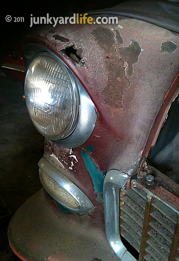 1955 Chevy fender eyebrows were prone to rusting way back in the 1960s