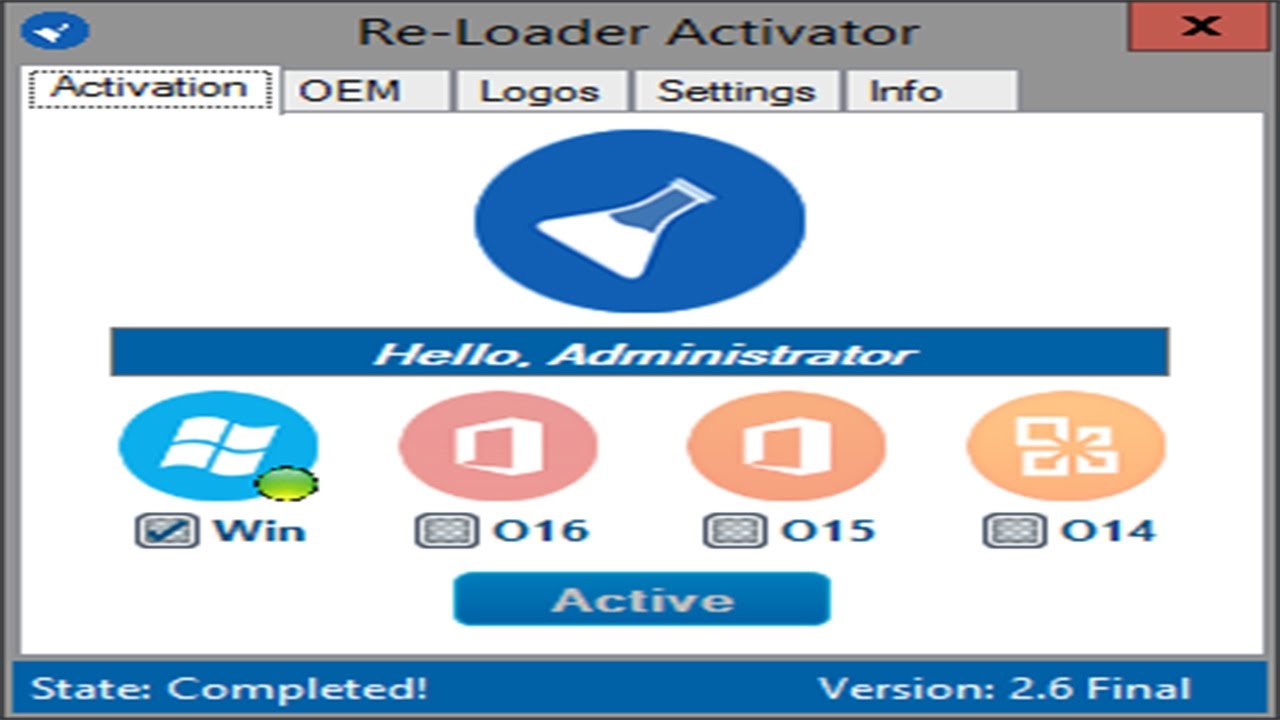 Activator All Windows and Office – Re-loader Activator 2.6 ...