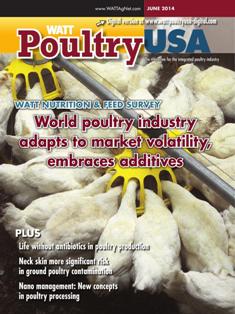 WATT Poultry USA - June 2014 | ISSN 1529-1677 | TRUE PDF | Mensile | Professionisti | Tecnologia | Distribuzione | Animali | Mangimi
WATT Poultry USA is a monthly magazine serving poultry professionals engaged in business ranging from the start of Production through Poultry Processing.
WATT Poultry USA brings you every month the latest news on poultry production, processing and marketing. Regular features include First News containing the latest news briefs in the industry, Publisher's Say commenting on today's business and communication, By the numbers reporting the current Economic Outlook, Poultry Prospective with the Economic Analysis and Product Review of the hottest products on the market.