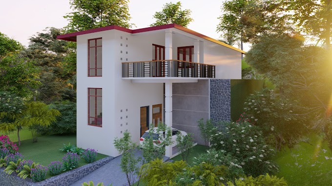 Two story 3 bed rooms house design @ Kegalle, Sri Lanka house plan