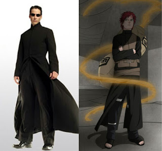 gambar gaara the matrix pose