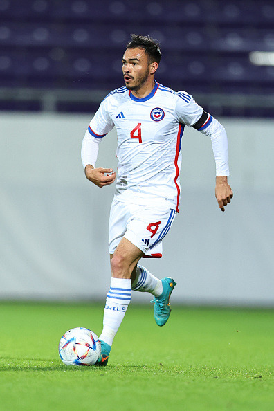 Gabriel Suazo en amistoso entre selecciones de Catar y Chile, 27 de septiembre de 2022