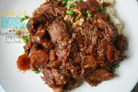 Crock Pot Lamb Shanks with Homemade Pappardelle from Anyonita Nibbles