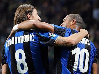 Zlatan Ibrahimovic, Adriano - Inter 