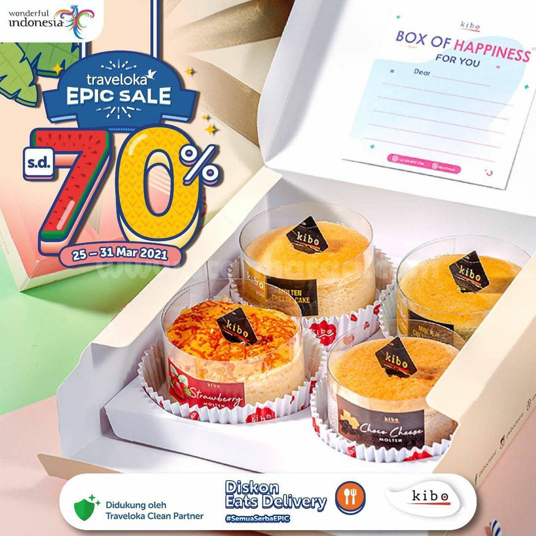 Promo Kibo Cheese Traveloka Epic Sale Diskon hingga 70%
