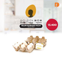 Dusdusan Golden Mom Telur Ayam Kampung Pucat Isi 6 Butir ANDHIMIND