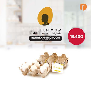 Golden Mom Telur Ayam Kampung Pucat Isi 6 Butir