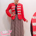 338-107 ~ 3 Pieces Sequin Cardigan + Tank Top with Retro Design Skirt (RM64)