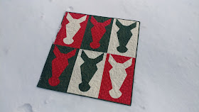 Hee-Haw Christmas donkey quilt