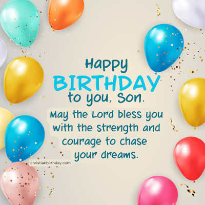 blessing christian birthday for my son