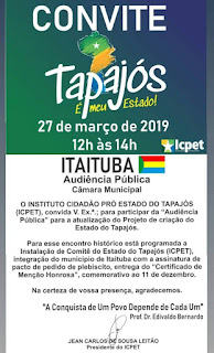 Itaituba receberá "Ação de Integração dos Municípios" Pelo Estado do Tapajós