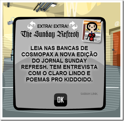 Mensagem do The Sunday Refresh