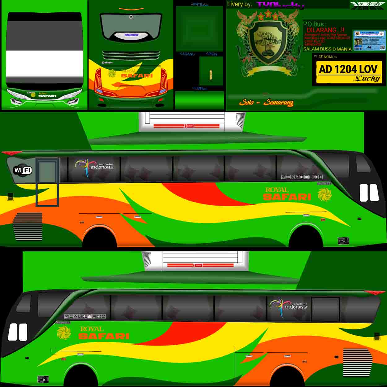 livery bussid hd safari dharma raya