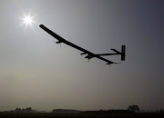 An experimental solarpowered airplane took off from Switzerland on Thursday . (solar impulse airplane to travel round the world the flying tortoise)