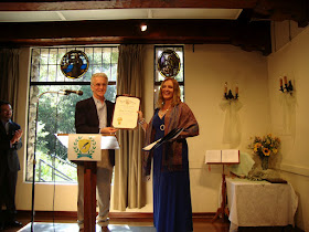 Maja Trochimczyk, 6th Poet Laureate of Sunland-Tujunga with Paul Krekorian