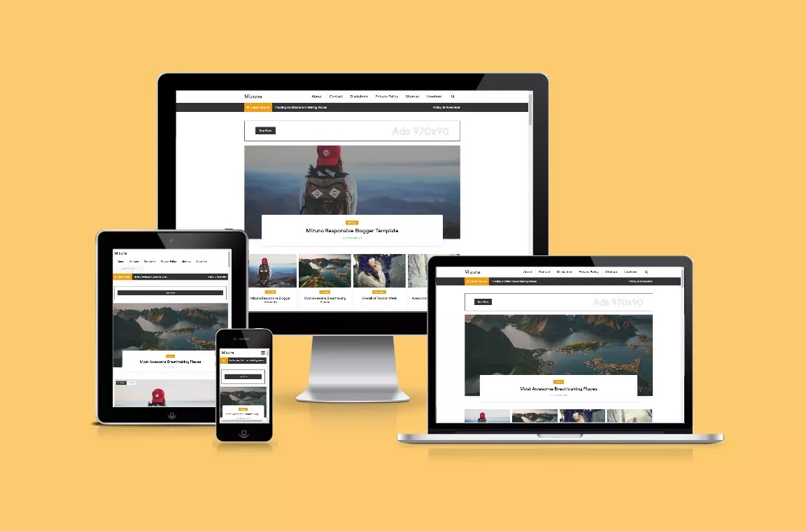 Gravity Responsive Blogger Template Download Free