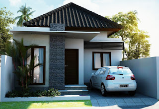 Minimalist House Design Type 45 With a Mini Garage