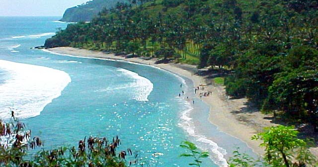 Dewi Sri Senggigi pantai cantik di pulau Lombok