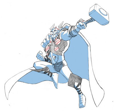 Thor para colorear