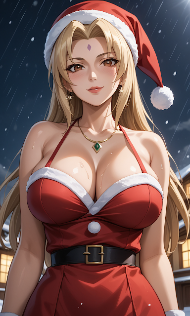 Tsunade Senju sexy với bikini màu đỏ tuyệt đẹp 1