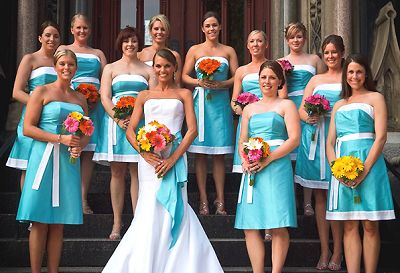 Blue Bridal Party Dress