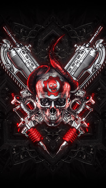 Gears 5, Tattoo, Skull, Game, Hd, 4k, Gears 5 Images