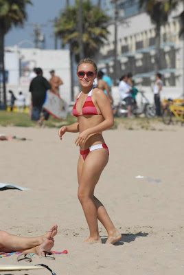 Actress Hayden Panettiere BIKINI Pics from beach candids, Malibu with Boy Friend