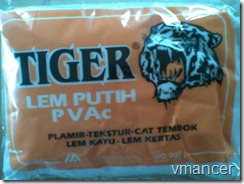 Plamir lem putih kalsium vmancer