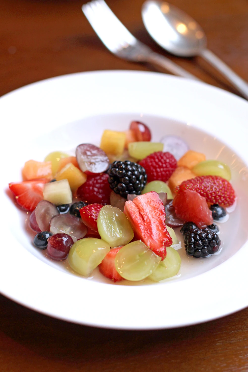 Fresh fruit for dessert at The Devonshire Club - London lifestyle blog