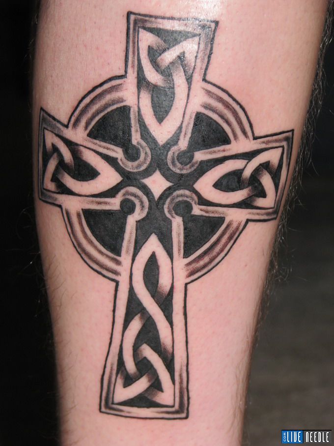 memorial cross tattoos 