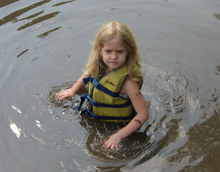 Sydney Swimming in Lake