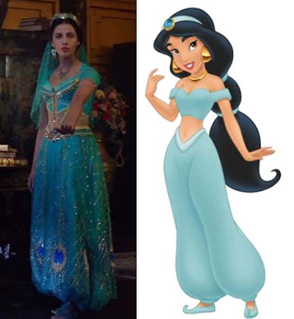 Look verde da Jasmine no filme Aladdin