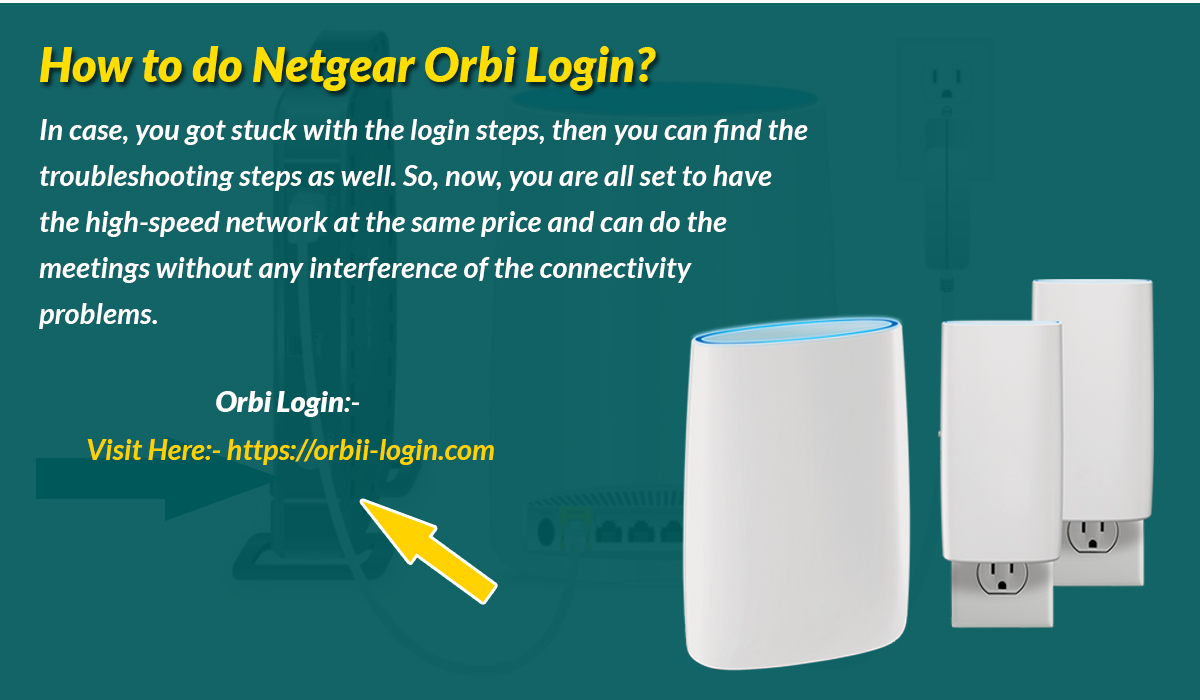 How to do Netgear Orbi Login?