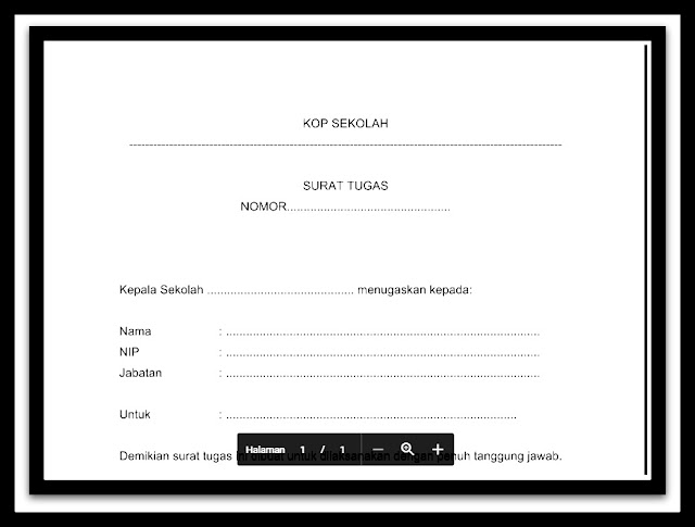 Aplikasi Format Surat Tugas Administrasi TU  Sekolah Resmi Sesuai Juknis 2016-2017