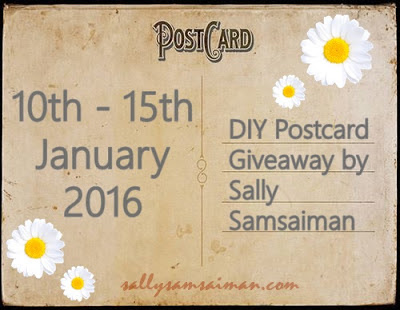 DIY Postcard Giveaway by Sally Samsaiman