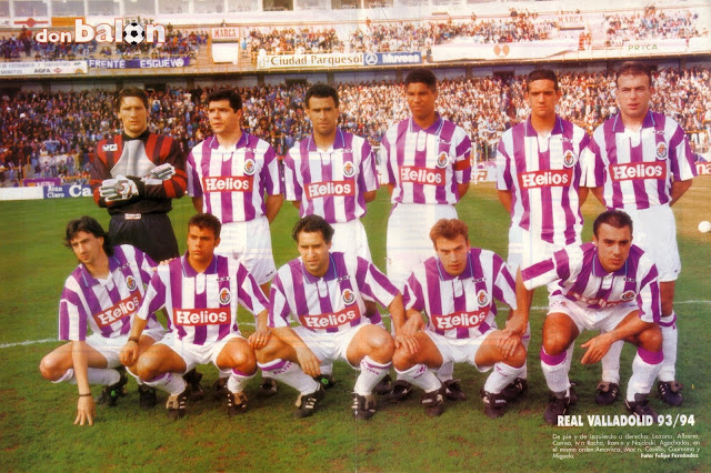 REAL VALLADOLID C. F. Temporada 1993-94. Ángel Lozano, Alberto, Correa, Iván Rocha, Ramón, Najdovski. Amavisca, Chuchi Macón, Castillo, Cuaresma, Miguelo. REAL VALLADOLID C. F. 2  CLUB ATLÉTICO OSASUNA 1. Domingo 06/03/1994, 17:00 horas. Campeonato de Liga de 1ª División, jornada 27. Valladolid, nuevo estadio José Zorrilla. GOLES: 1-0: 2’, Alberto recibe un balón de Miguelo, se va de la defensa y bate a Roberto con un disparo impresionante a la escuadra. 2-0: 10’, Alberto cabecea a placer un córner sacado por Chuchi Macón. 2-1: 89’, Luke marca de un disparo cruzado desde el vértice del área pequeña.