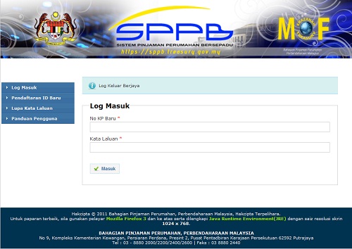 Portal SPPB bagi Peminjam Harta Pertama [ Klik Sini ]
