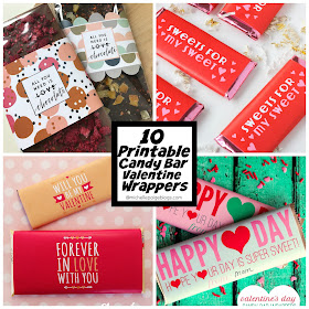 10 Free Candy Bar Wrappers for Valentine's Day @michellepaigeblogs.com