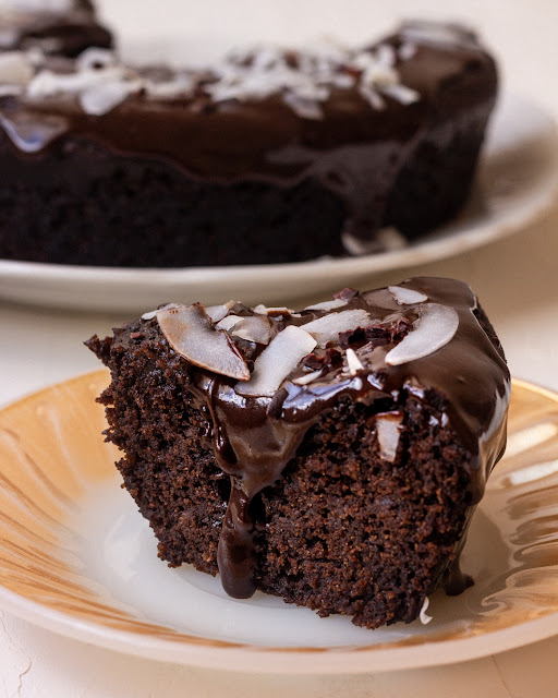 bolo de alfarroba, comida deliciosa, lanche saudável, cozinha com alma