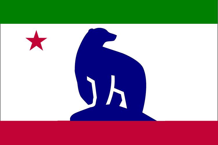 california flag bear. Alternate California Flag