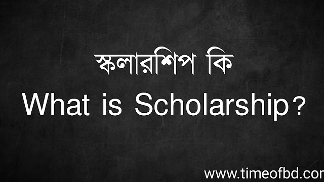 স্কলারশিপ কি | What is Scholarship?