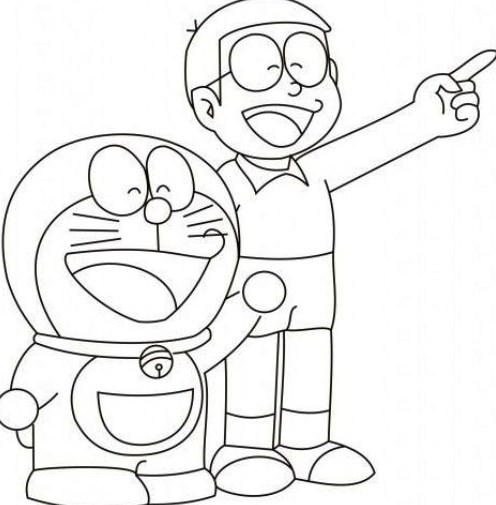 Mewarnai Gambar  Sketsa  Kartun  Doraemon  Terbaru KataUcap