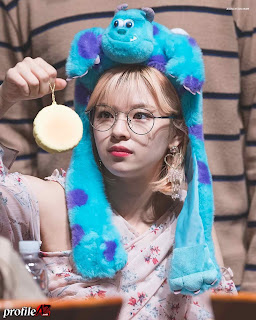 Jeongyeon of Twice Cute Photos wearing a glasses