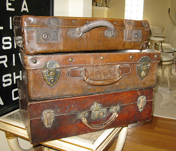 vintage leather suitcase. that vintage suitcase you