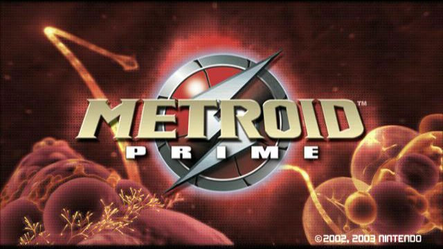 Metroid Prime title screen Europe